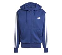 Adidas Sweat zippé Essentials 3-Stripes Fleece Homme Bleu foncé/Blanc M