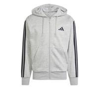 Adidas Essentials 3 Stripes Fleece Full Zip Sweatshirt Gris L / Regular Homme