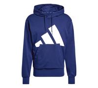 Adidas Sweat à capuche Essentials Big Logo Single French Terry Bleu foncé/blanc S