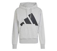 Adidas Sweat à capuche Essentials Big Logo French Terry Gris M Homme