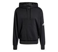 Adidas Sweatshirt à capuche Essentials Three Bar – Coupe ample – French Terry – Noir S Homme