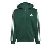 Sport Hoodie Jacket Veste HOMME Adidas Vert bouteille 3-Stripes Fleece Full-Zi