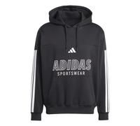 Sweat à capuche adidas House of Tiro Fleece noir blanc - M