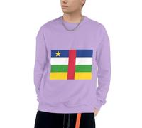 Sweatshirt À Capuche Afrique Centrale Drapeau pour Hommes Confortable Et Élégant Col Rond Afrique Centrale Drapeau Imprimé Sweatshirt À Capuche pour Usage Quotidien Activités De Loisirs du S Au 4XL