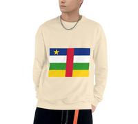 Sweatshirt À Capuche Afrique Centrale Drapeau pour Hommes Confortable Et Élégant Col Rond Afrique Centrale Drapeau Imprimé Sweatshirt À Capuche pour Usage Quotidien Activités De Loisirs du S Au 4XL