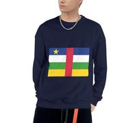 Sweatshirt À Capuche Afrique Centrale Drapeau pour Hommes Confortable Et Élégant Col Rond Afrique Centrale Drapeau Imprimé Sweatshirt À Capuche pour Usage Quotidien Activités De Loisirs du S Au 4XL