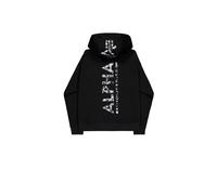 Sweatshirt à capuche Alpha Industries Backprint Mirror Noir 3XL