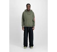 Sweatshirt à capuche Alpha Industries Camo Panel Vert L