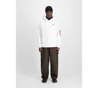 Sweatshirt à capuche Alpha Industries Signature BP Blanc S