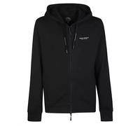 ARMANI EXCHANGE Veste de survêtement noir / blanc, Taille XXL
