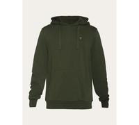 Sweatshirt Ã capuche avec badge KnowledgeCotton Apparel Arvid Basic Vert M