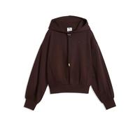 PUMA Hoodie décontracté en polaire HER Femme, Vêtements, Marron, L L