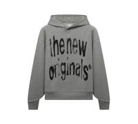 Sweatshirt à capuche avec grand logo effet aérographe The New Originals Gris M