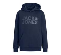 Jack & Jones Sweat à capuche Corp Logo Bleu Garçon 12 ans