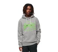 Sweatshirt à capuche avec logo vintage fluo Superdry Gris 2XL