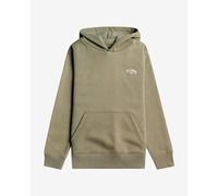 Sweatshirt à capuche Billabong Curved Arch vert kaki blanc junior - S