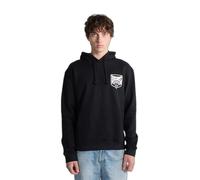 Sweatshirt Ã capuche Bisous Skateboards Blason Noir L