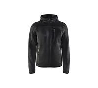 Blakläder Veste tricotée 49302117 à capuche Softshell Gris anthracite/Noir Taille S