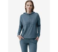 Sweatshirt à capuche Born Living Yoga Ondina bleu marine femme - M