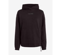 Sweatshirt à capuche Calvin Klein Fleece Middle Small Logo noir femme - S