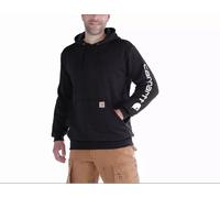 Carhartt Midweight Sleeve Logo Capuche, noir, taille XS pour homme