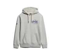 Superdry Sweat-shirt à capuche Vintage Logo bleu roi / gris chiné Taille XXL