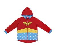 Sweatshirt Ã capuche coton brossÃ© enfant Cerda Wonder Woman Rouge 10 ans