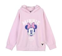 Sweatshirt Ã capuche coton brossÃ© fille Cerda Minnie Rose 12 ans