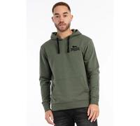 Lonsdale Sweat-shirt à capuche Maywick 100% coton Vert Olive XL Homme