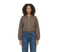 Sweatshirt à capuche court et duveteux femme Urban Classics Marron XL