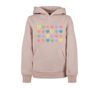 Sweatshirt à capuche court fille Mister Tee Heart Candy Rose 5/6 ans