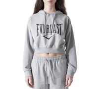 Sweatshirt à capuche cropped femme Everlast Logo Gris S