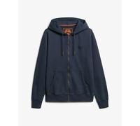 Superdry Essential Logo Washed Full Zip Sweatshirt Noir S Homme