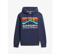 Sweatshirt à capuche décontracté Superdry Great Outdoors Bleu M