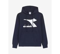 Sweatshirt à capuche Diadora Chromia Terry bleu marine blanc - S