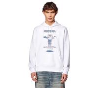 Sweatshirt Ã capuche Diesel Ginn K36 Blanc M
