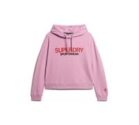 Superdry Sportswear Logo Boxy Hoodie Rose XS Femme