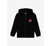 Sweatshirt à capuche Element Seal Full Zip noir intense rouge enfant - S