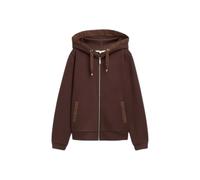 Sweatshirt à capuche en tissu scuba femme Tom Tailor Marron XL