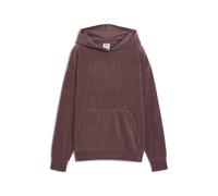 Sweatshirt à capuche en velours côtelé confortable femme Puma Violet S