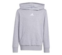 Adidas Sweat à capuche Essentials avec poche gris chiné moyen/blanc 140 (9-10 ans)
