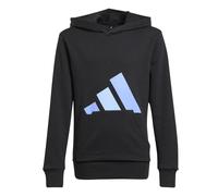 adidas Mixte Enfant Essentials BIG Logo Hoodie, Black/Blue Fusion/Glow Blue, 13-14 Years