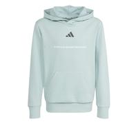 Adidas Sweat à capuche Enfant Molleton Slogan Vert/Noir/Blanc Taille 164
