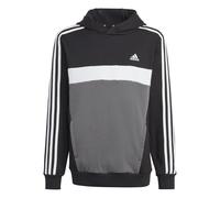 Adidas Sweat à capuche enfant mixte Tiberio 3-Stripes Colorblock polaire Noir/Blanc/Gris 7-8 ans