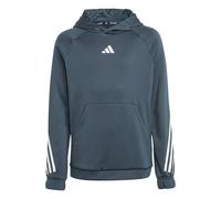 Adidas Sweatshirt à capuche enfant Train Icons Aeroready 3-Stripes Turquoise 7/8 ans