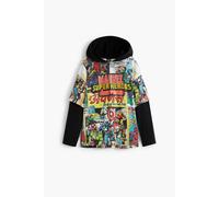 Sweatshirt à capuche enfant Desigual Marvel Magazine Multicolore 9/10 ans