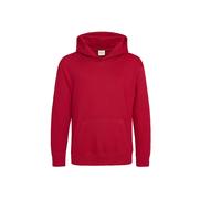 Sweatshirt Ã capuche enfant Just Hoods Rouge 9/11 ans