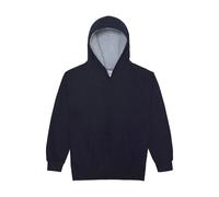 Sweatshirt Ã capuche enfant Just Hoods Varsity Bleu 3/4 ans