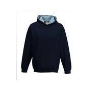 Sweatshirt Ã capuche enfant Just Hoods Varsity Bleu 9/11 ans