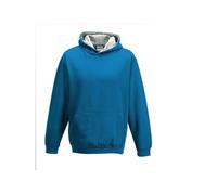 Sweatshirt Ã capuche enfant Just Hoods Varsity Bleu 9/11 ans